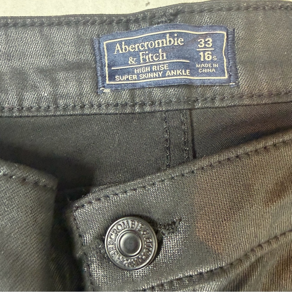 Abercrombie & Fitch High-Rise Super Skinny Ankle Pants Size 33/16s - Picture 4 of 12